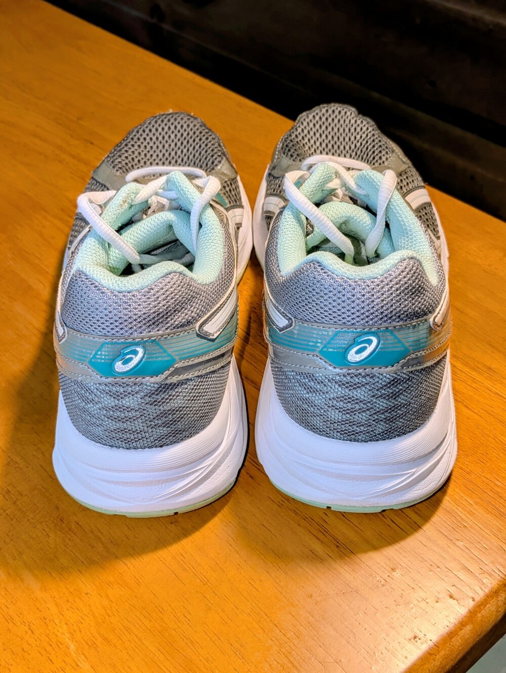 Asics Gel-Contend 3 T5G5Q Grey Green Women's Running Shoes 9.5D Sneakers Sports - Picture 5 of 16